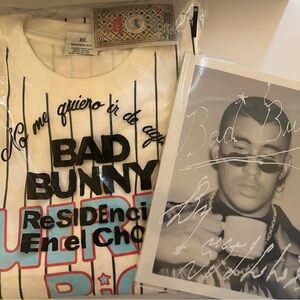 Desigual White Graphic T-Shirt with Black and Red Text